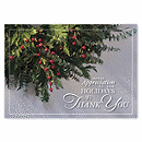 Send warm holiday greetings with this festive and budget-friendly Ever Thankful Card. Unique touches include rich, full-color imagery on high-quality white paper stock with a glossy cover.