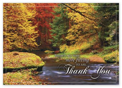7 7/8 x 5 5/8 Splashes Of Color Thanksgiving Cards