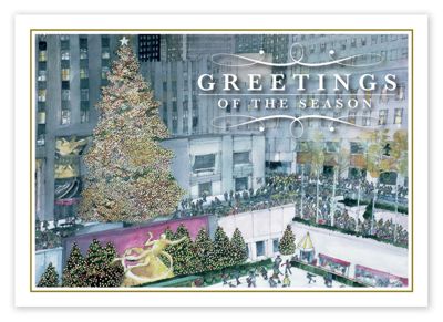 7 7/8 x 5 5/8 Festive in New York Christmas Cards