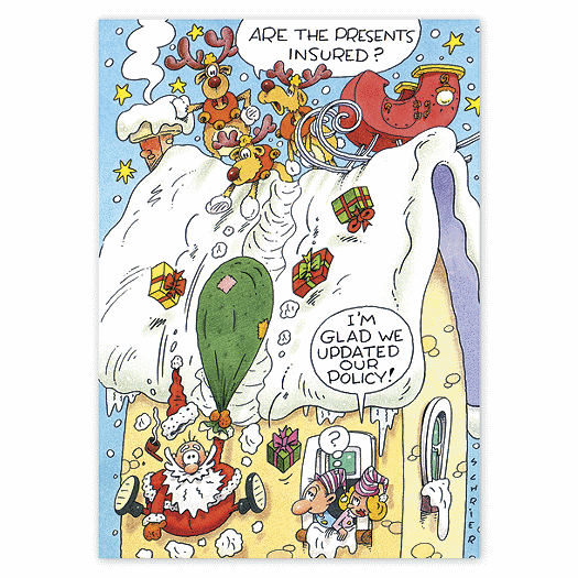 Festive Folly Insurance Christmas Cards