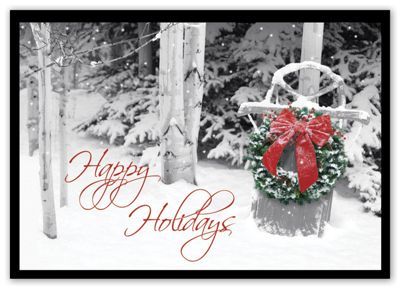 7 7/8 x 5 5/8 Friendly Welcome Holiday Cards