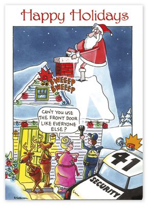 5 5/8 x 7 7/8 Call Security Holiday Cards