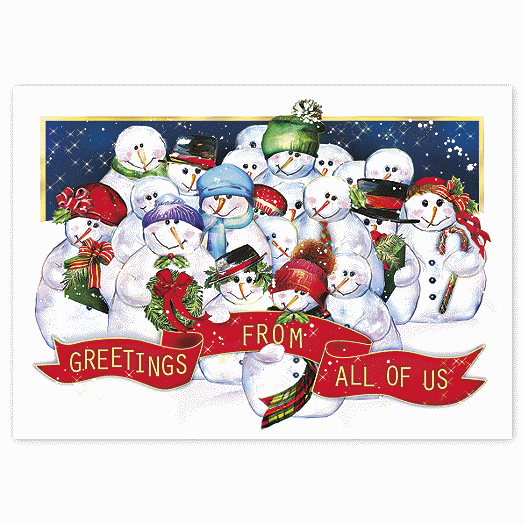 Frosty Crew Holiday Cards