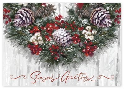 Winter Wreath Holiday Cards