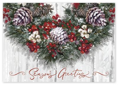 Winter Wreath Holiday Cards