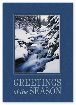 Freshly Fallen Snow Holiday Card - Office and Business Supplies Online - Ipayo.com