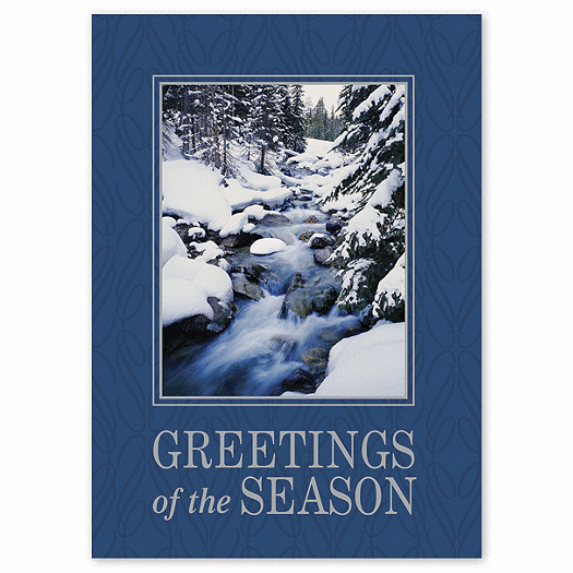 Freshly Fallen Snow Holiday Card - Office and Business Supplies Online - Ipayo.com