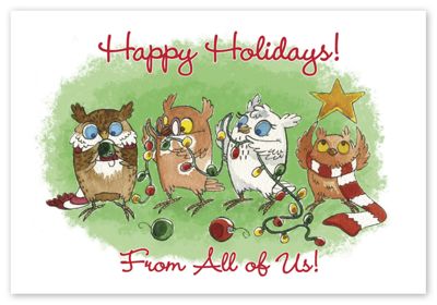 Festive Foursome Holiday Card - Office and Business Supplies Online - Ipayo.com