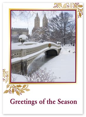 City Snowscape Holiday Card - Office and Business Supplies Online - Ipayo.com