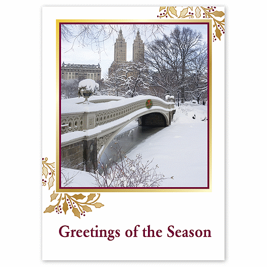 City Snowscape Holiday Card - Office and Business Supplies Online - Ipayo.com