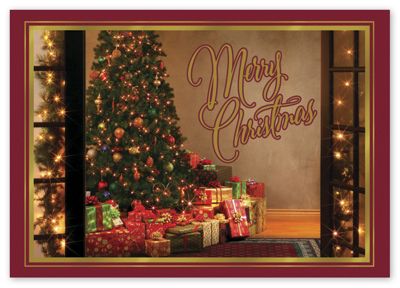 Wrapped Up Wishes Holiday Card - Office and Business Supplies Online - Ipayo.com