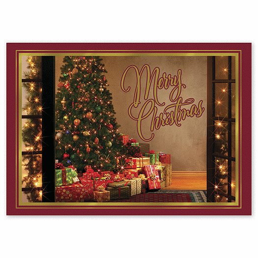 Wrapped Up Wishes Holiday Card - Office and Business Supplies Online - Ipayo.com