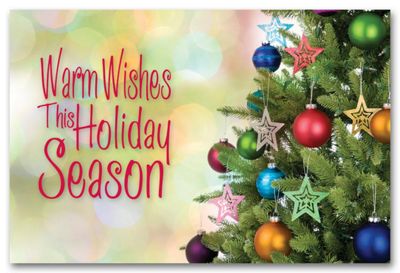 6 x 4 Classic Wishes Christmas Postcards