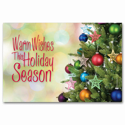 Classic Wishes Holiday Postcard - Office and Business Supplies Online - Ipayo.com