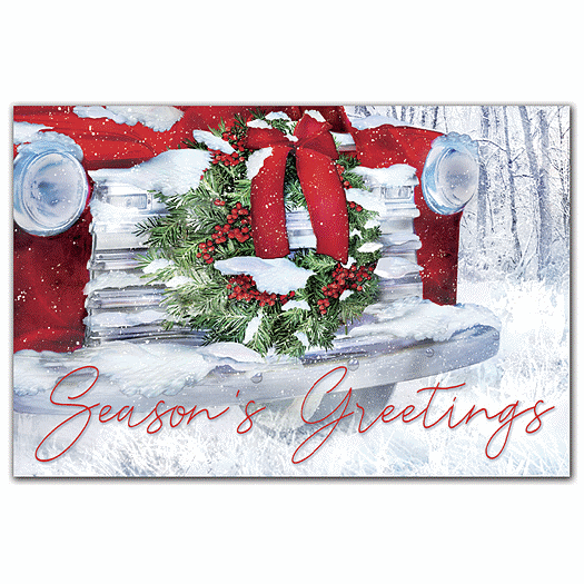 Hood Ornament Holiday Postcards