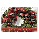 6 x 4 Dappled Wreath Holiday Postcards