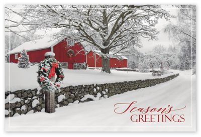 6 x 4 Rustic Ranch Holiday Post Cards