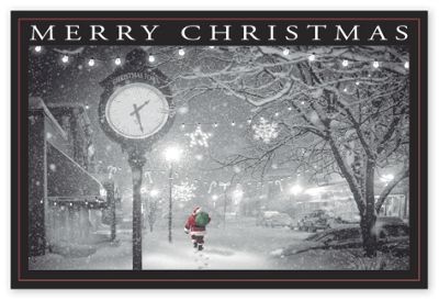 Midnight Walk Christmas Post Cards