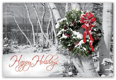 Rustic Cheer Holiday Postcards