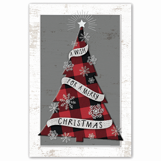 Mad For Plaid Christmas Postcards
