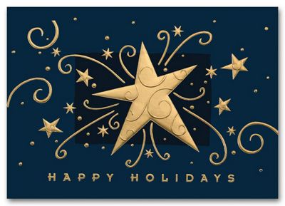 Discount Christmas Cards - Starry Celebration