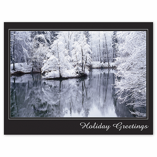 Cool Reflections Holiday Card - Office and Business Supplies Online - Ipayo.com