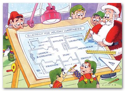 Holiday Floor Plan Card - Office and Business Supplies Online - Ipayo.com