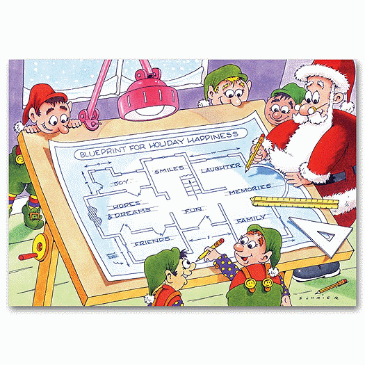 Holiday Floor Plan Card - Office and Business Supplies Online - Ipayo.com