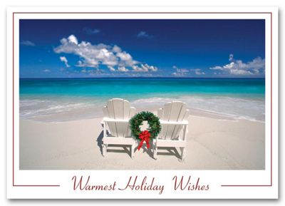Beachy Holiday Cards