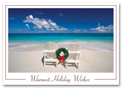 Beachy Holiday Card - Office and Business Supplies Online - Ipayo.com