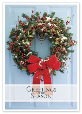 Boughs and Berries Holiday Card - Office and Business Supplies Online - Ipayo.com