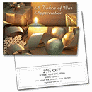 7 7/8 x 5 5/8 Holiday Token Coupon Cards