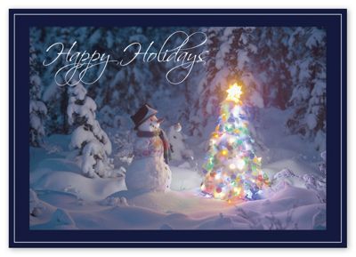Snowy Decorator Holiday Card - Office and Business Supplies Online - Ipayo.com
