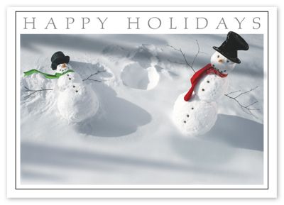 Snowman Angels Holiday Card - Office and Business Supplies Online - Ipayo.com