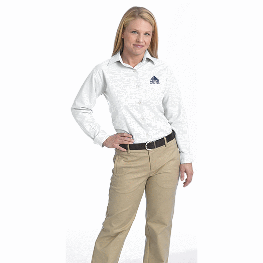 Ladies Long Sleeve Performance Oxford - Office and Business Supplies Online - Ipayo.com