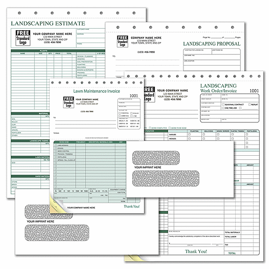 Landscaping Business Forms - Business Starter Kit - Office and Business Supplies Online - Ipayo.com
