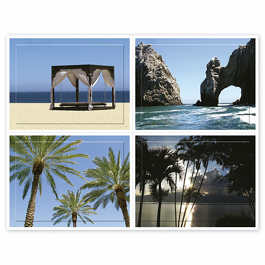 Health Care Reminder Card, Beach Scenes Laser Postcard - Office and Business Supplies Online - Ipayo.com