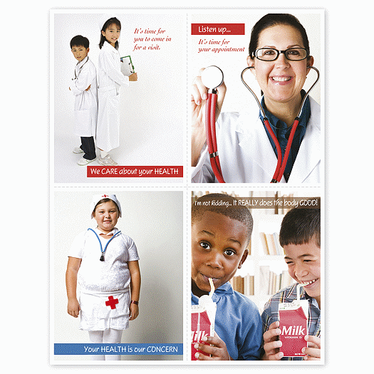 Medical Reminder Card, Care About Your Health Laser Postcard - Office and Business Supplies Online - Ipayo.com