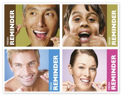 Dental Reminder Card, Floss  Fresh Reminder  Laser Postcard - Office and Business Supplies Online - Ipayo.com