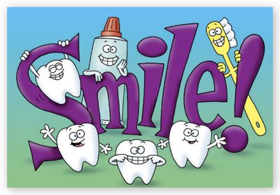 4 1/4  X 5 1/2 Orthodontic Laser Postcards, Smile