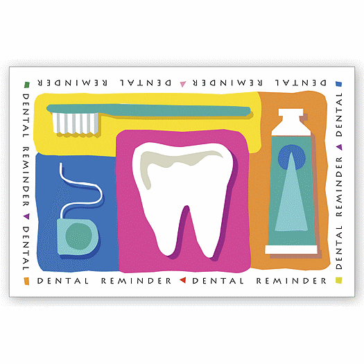 Dental Laser Postcards, Dental Reminder