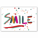 4 1/4  X 5 1/2 Dental Laser Postcards, Smile