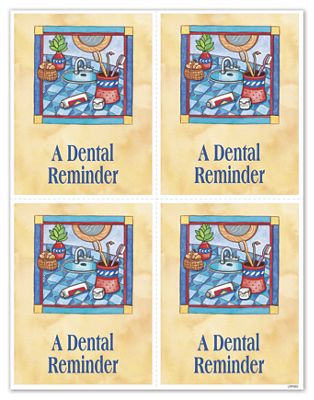 Exp Laser Recall Postcard-Dental (Sink)