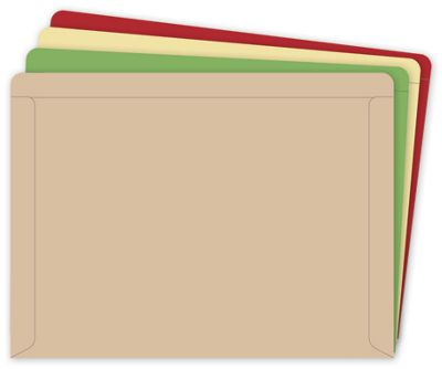 11 3/4 x 8 11/16 Heavy Duty Colored File Envelopes