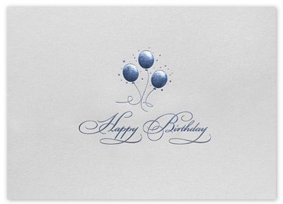 Balloon Trio Birthday Greeting Cards