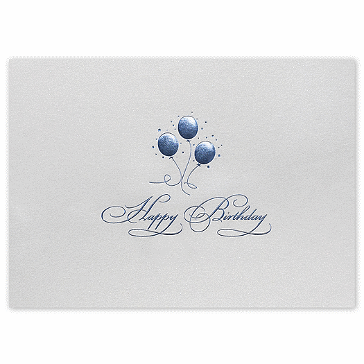 Balloon Trio Birthday Greeting Cards