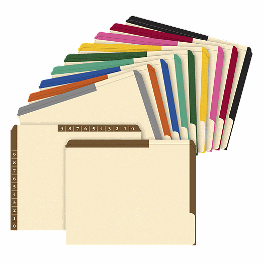 Color Tab Folder M1306