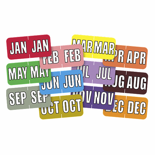 End Tab Month Aging Labels - Office and Business Supplies Online - Ipayo.com