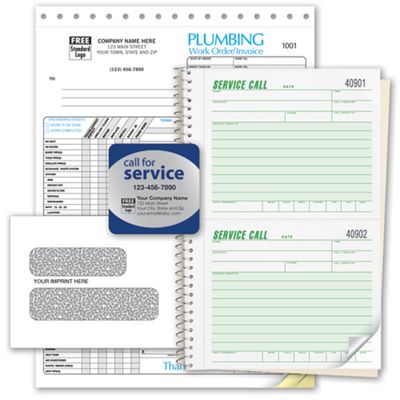 Plumbing Business Forms - Business Starter Kit - Office and Business Supplies Online - Ipayo.com