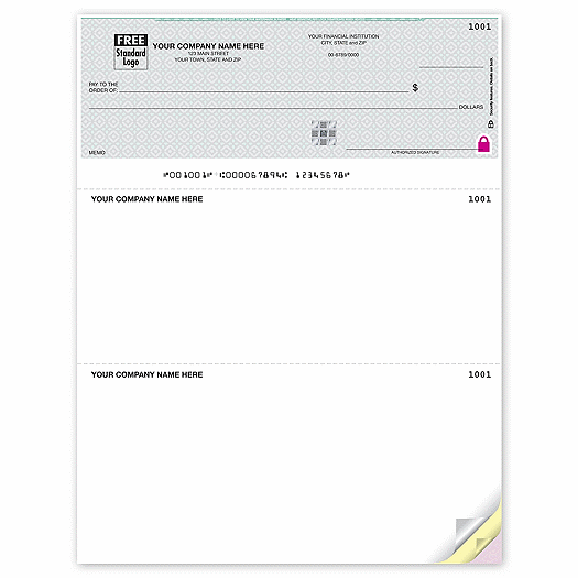 Deluxe HS Vibrant Laser Top Check, Lined